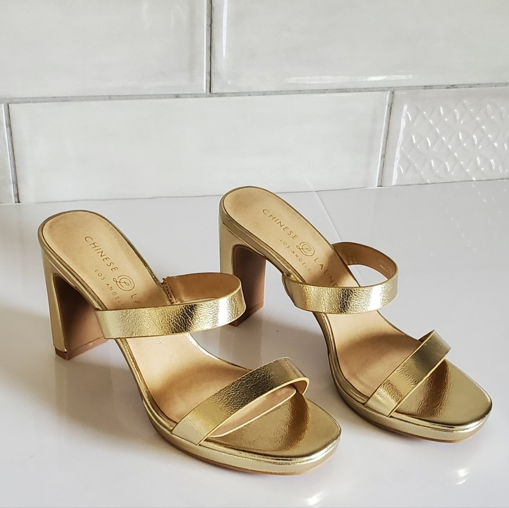 Chinese Laundry Gold Heels